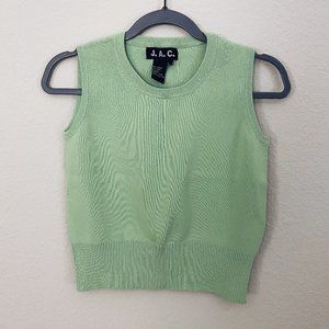 J. A. C. Vintage Brat Green Crop Top Tank